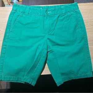 Bright Green Women’s Size 0 Boyfriend Roll-Up Style Khaki Shorts By GAP